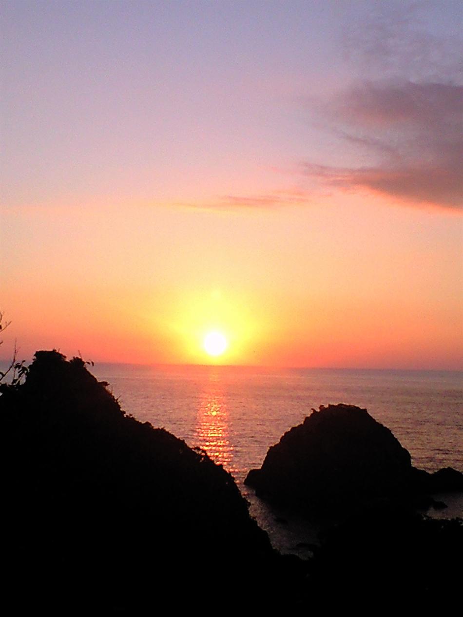 夕日