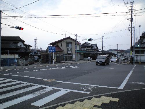 交通当番交差点